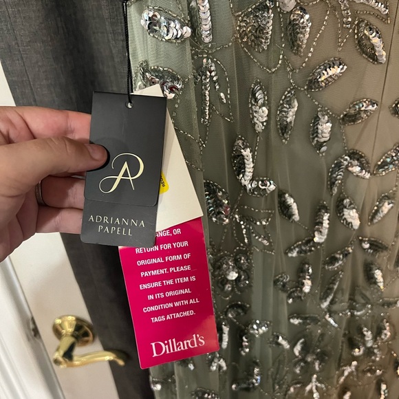 NWT Adrianna Pappel Mint Beaded Gown - Picture 5 of 5